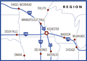 Map of SE Minnesota