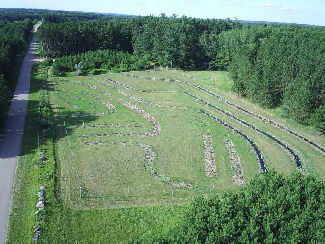 Low aerial view from southwest perspective. (Photo Copyright - 2007 Bruce Oldenberg)